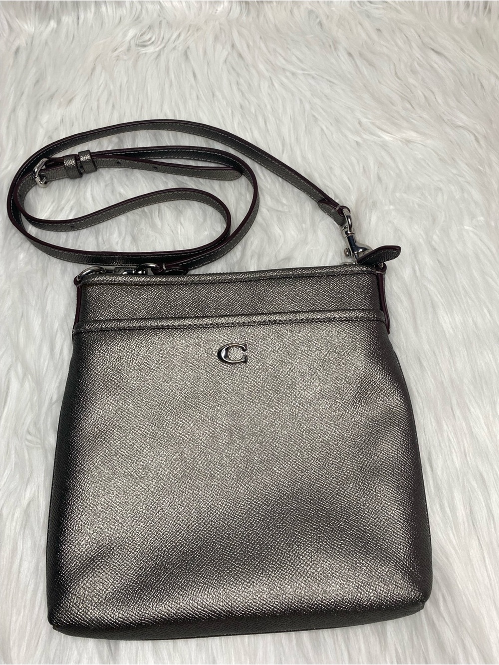 COACH Kitt Mini Leather Messenger Crossbody Bag